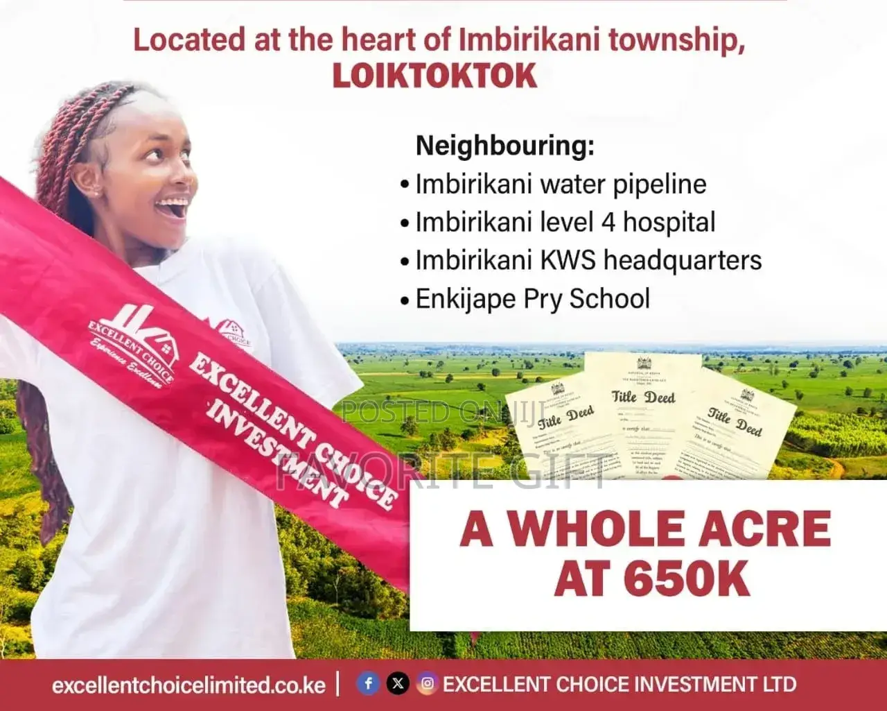 Imbirikani, Loitoktok, Kajiado South Plots/Lands