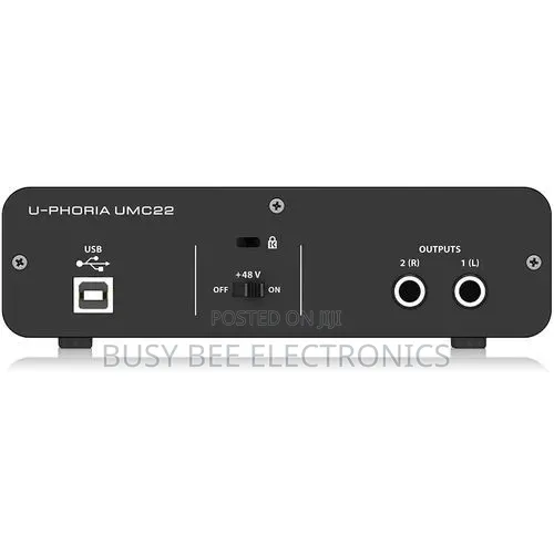 Behringer U-Phoria UMC22 2x2 USB Audio Interface / Sound Card