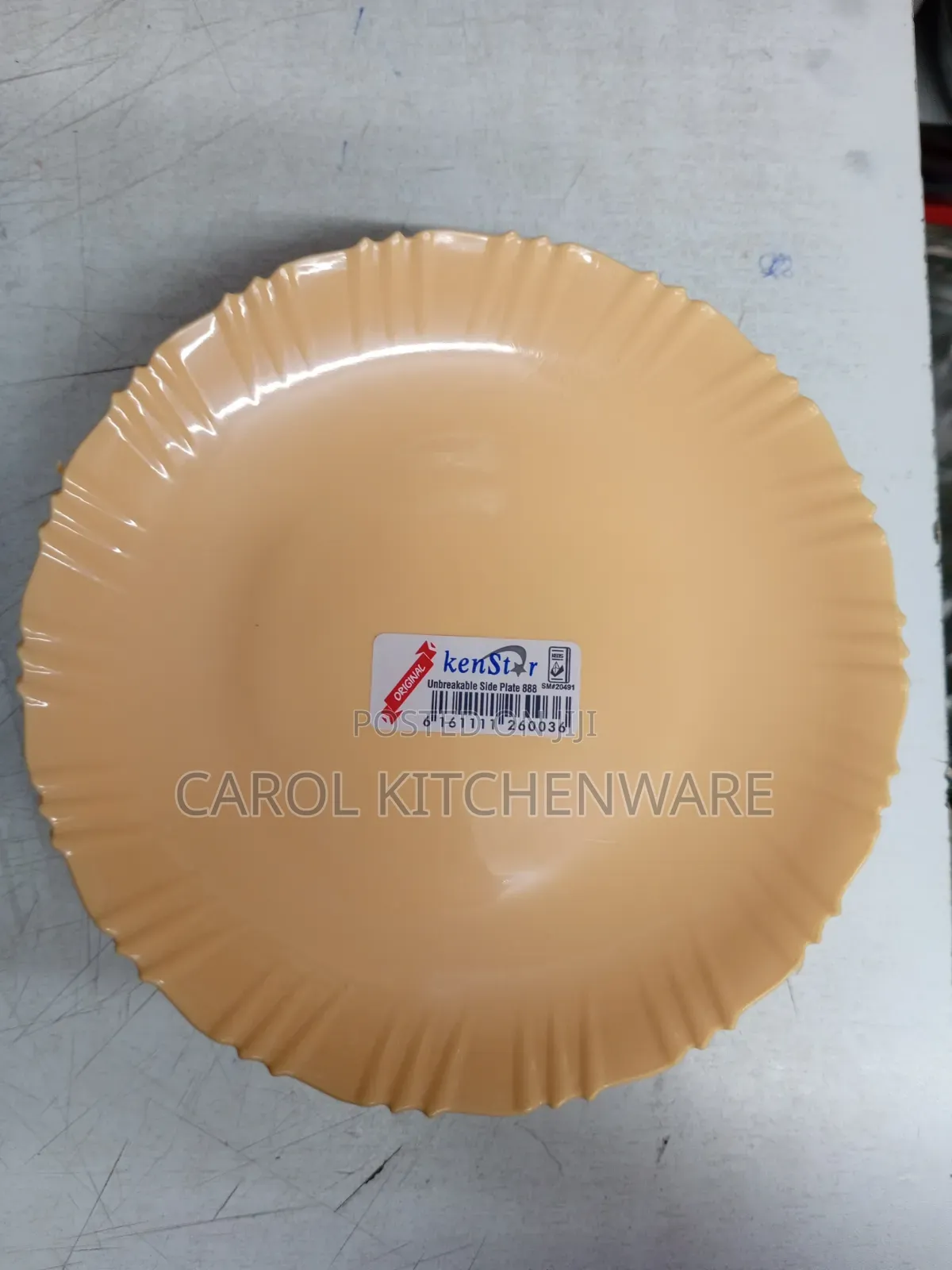 12 PC Plastic Side Plate / 20 Cm Plastic No Plate
