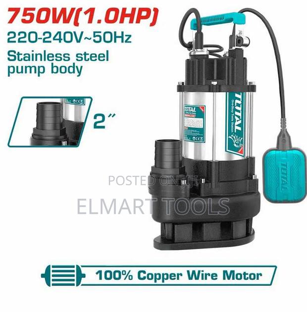 Total TWP775016 Sewage Submersible Pump 750W(1.0HP) Max.head:13m