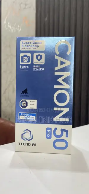 New Tecno Camon 50 Pro 256 GB Gray
