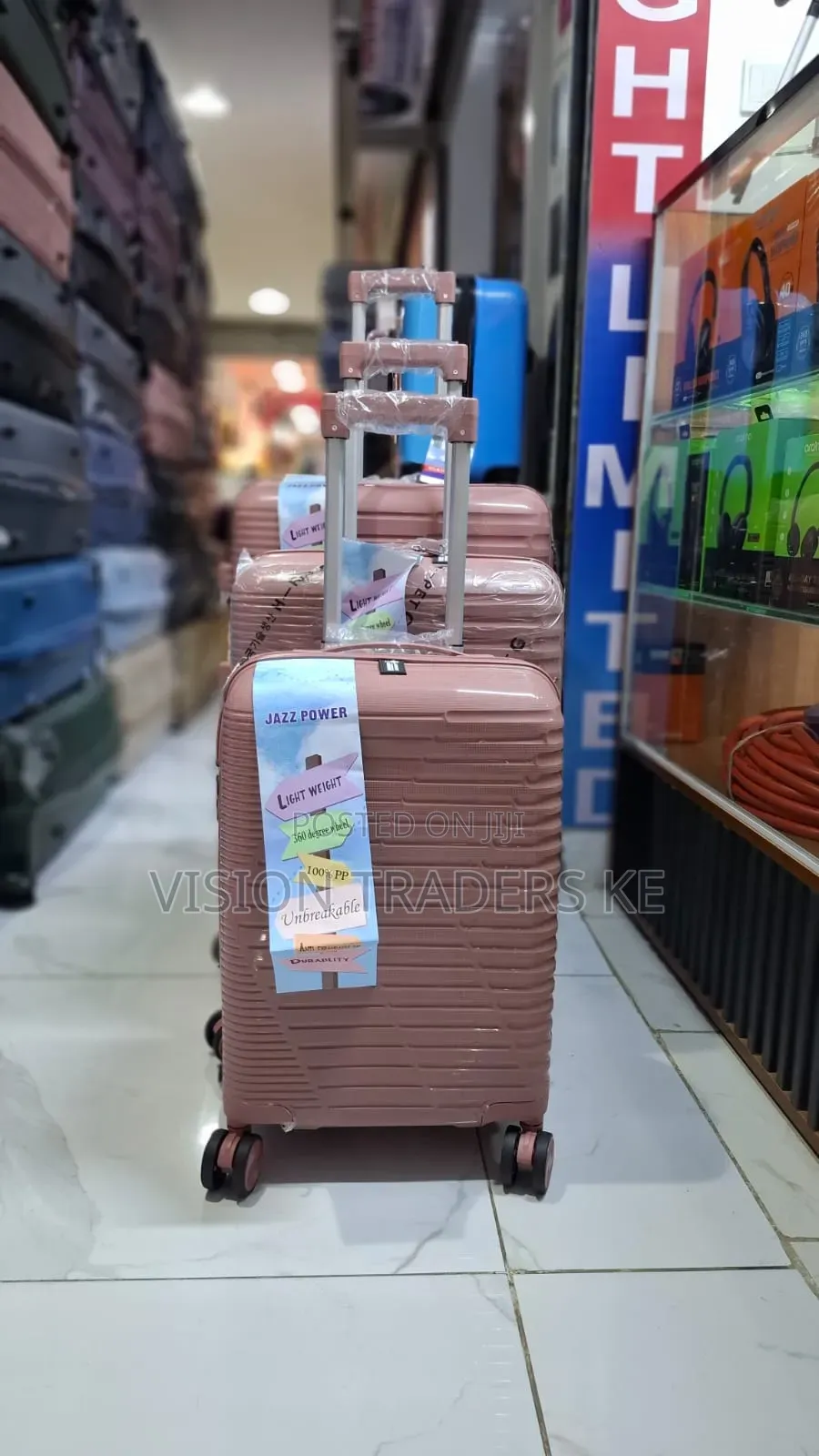 3 in 1 Unbreakable PP Suitcases With 360 Easy-Glide Spinner Wheels.