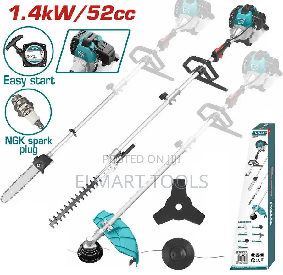 Total TMT55211 Multi-Tools Displacement:52cc 1.4Kw(2.2HP)