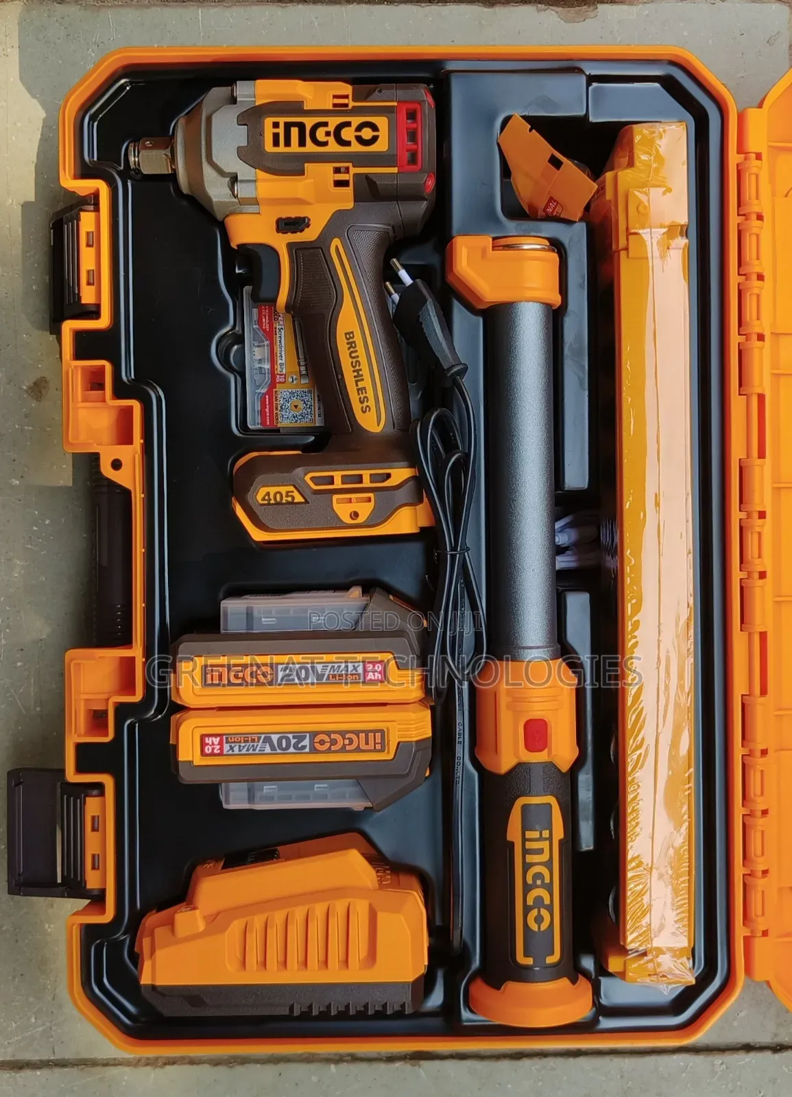 INGCO 20V Brushless Impact Wrench 405NM
