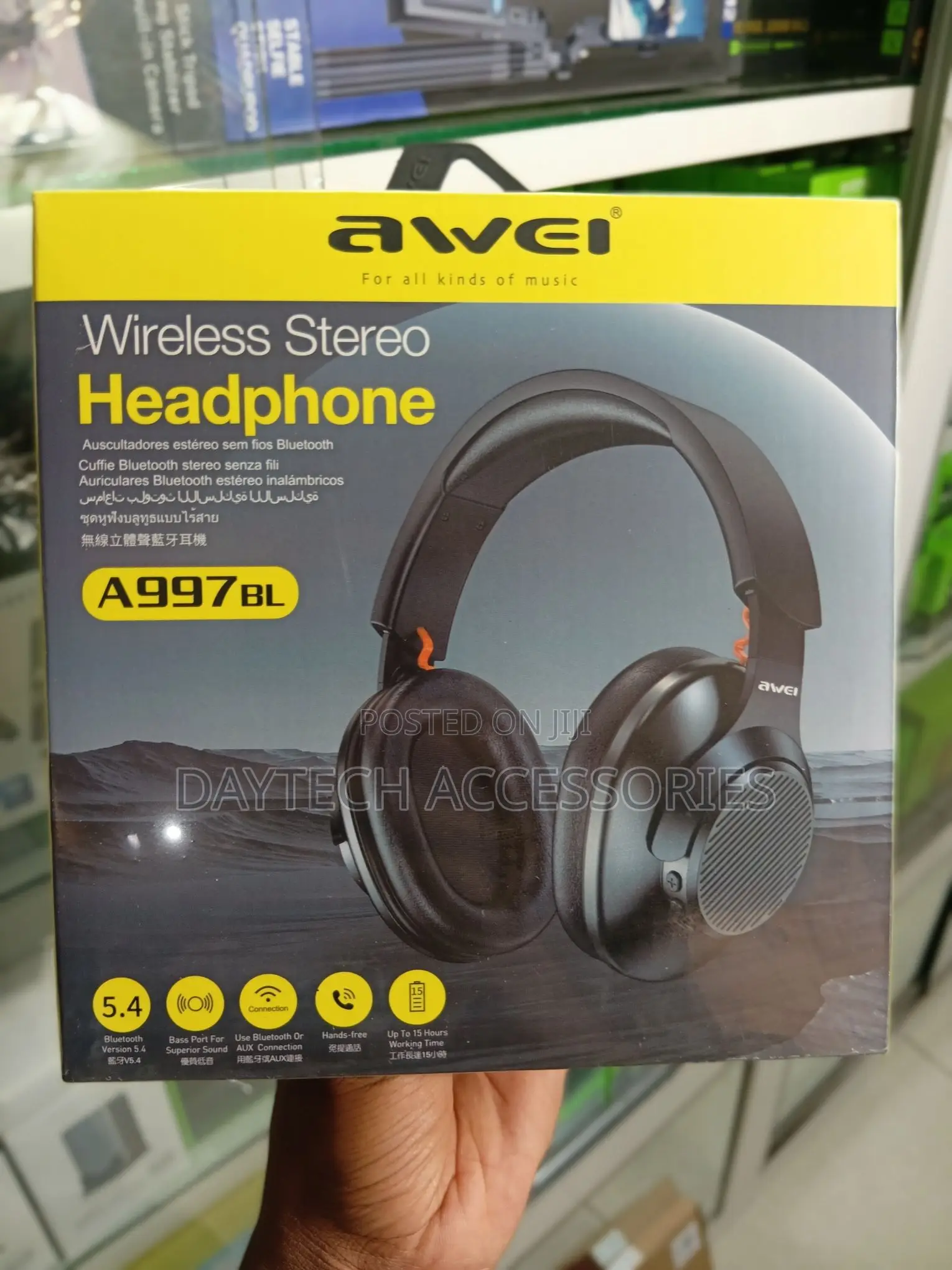 The Awei A997BL Wireless Stereo Headphone.