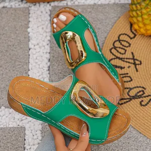 Green Classy Sandals