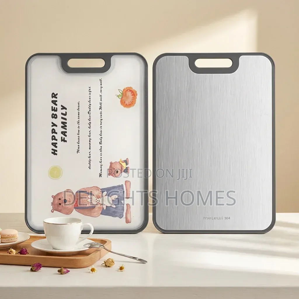 Stainless Steel + Plastic Cutting Board_b