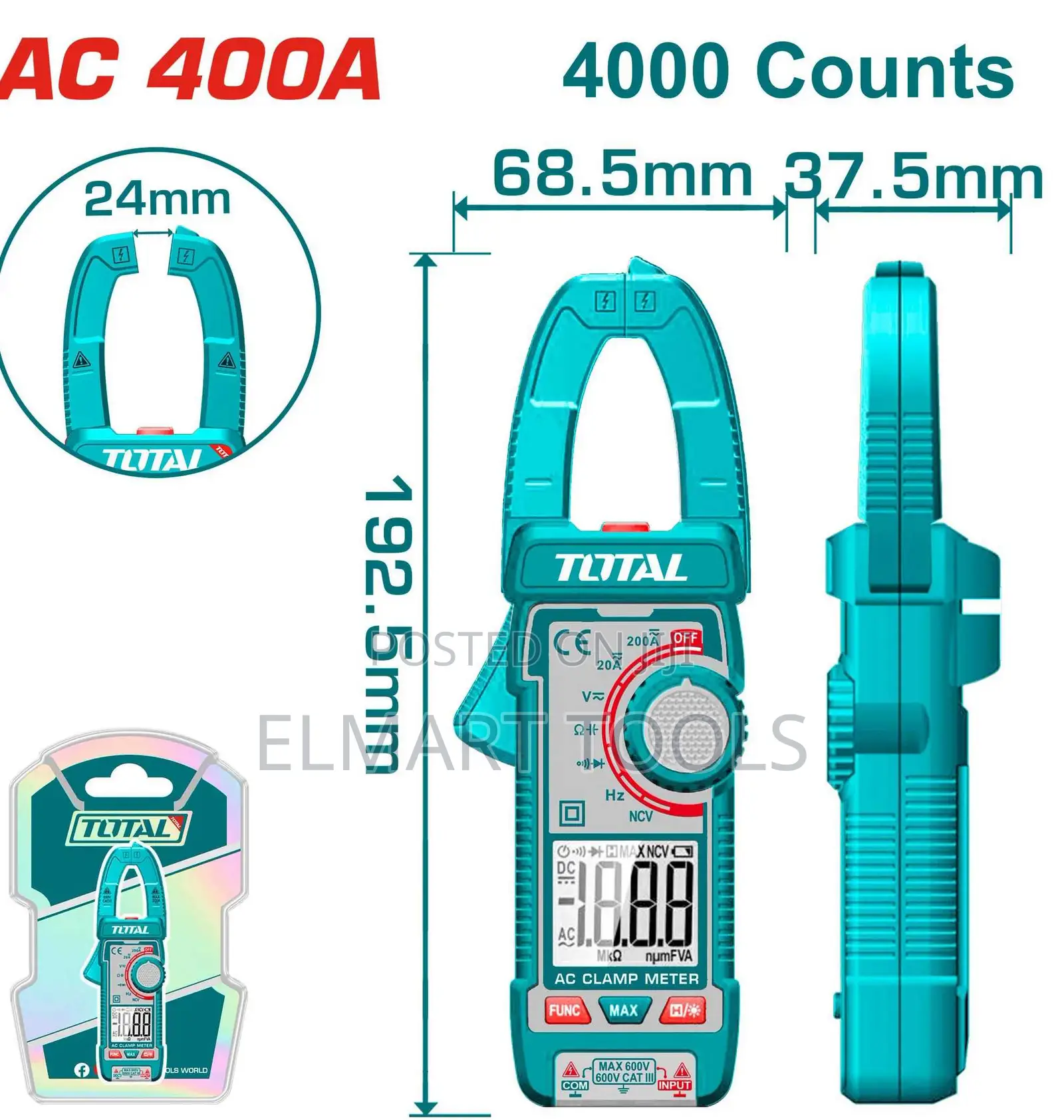 Total TMT762001 Digital AC Clamp Meter