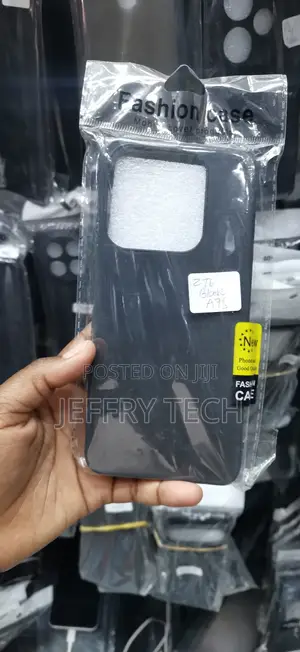 Black Silicone Mobile Phone Case Designed for the ZTE Blade A7s.