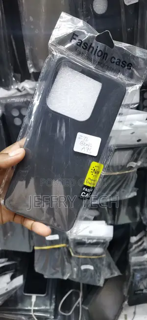 Black Silicone Mobile Phone Case Designed for the ZTE Blade A7s.
