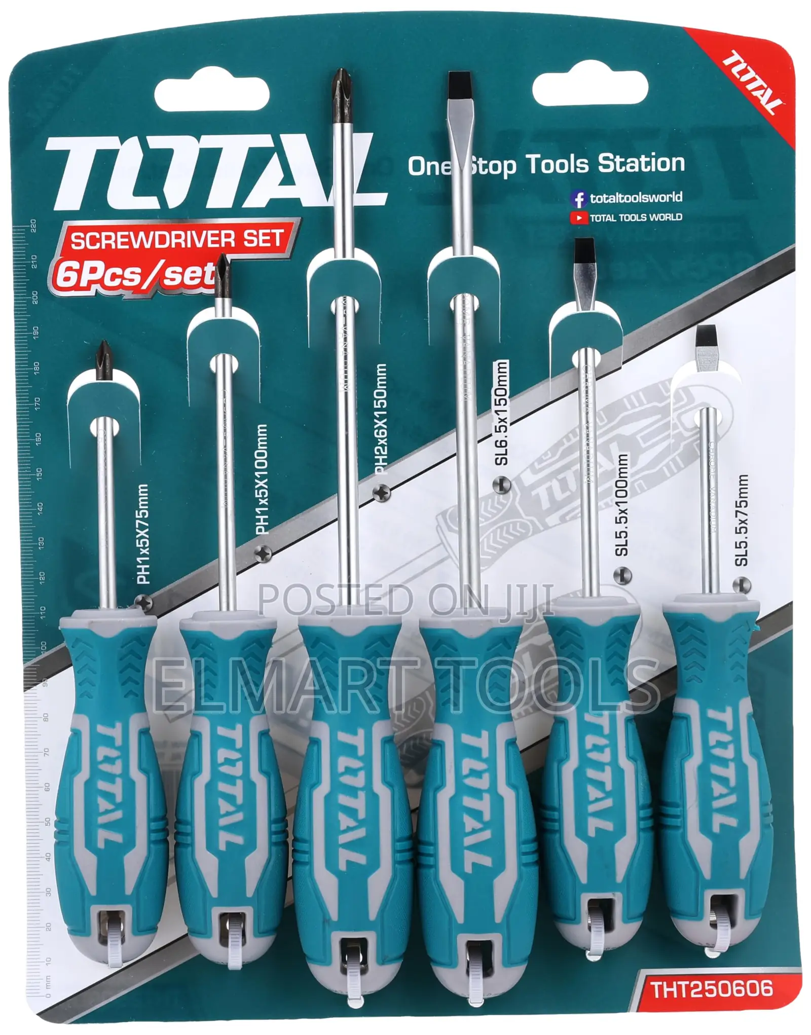 Total THT250606 6 PCS Screwdriver Set