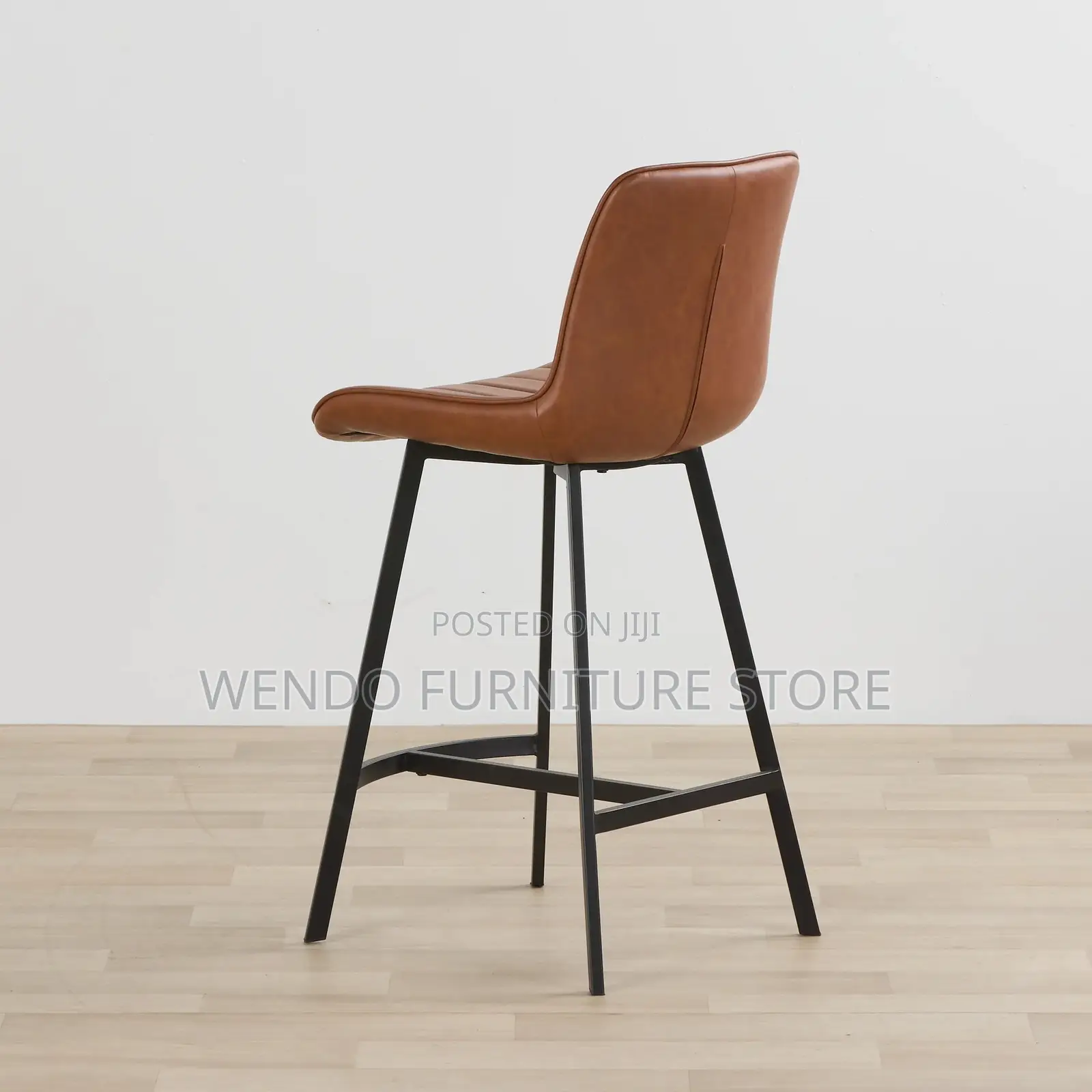Barstools; Home Leather Barstool With 4 Standing Legs