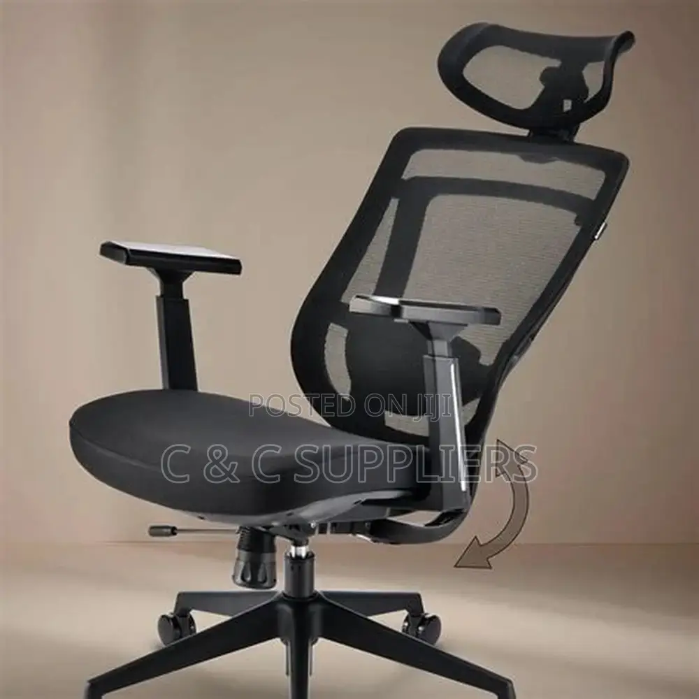 Ergonomic Swivel Chair With Adjustable Arms