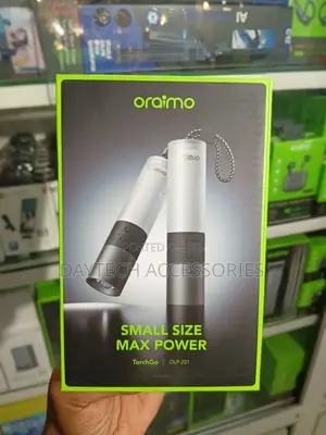 Oraimo TorchGo Portable High-Power Flashlight Touch in Black
