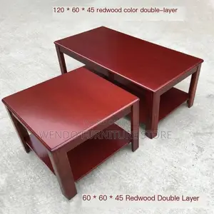 Office Table : Mahogany Finish Executive Coffee Table