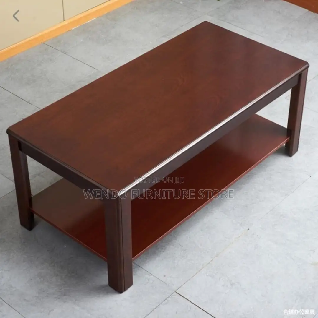 Office Table : Mahogany Finish Executive Coffee Table