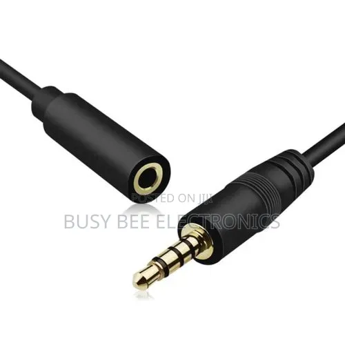 3.5mm Headphone Extension Cable (Male to Female, 5FT) - Black