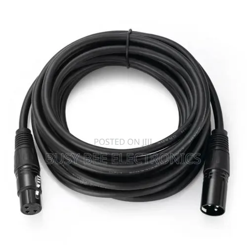 3M XLR Male to Female Microphone Cable - Black