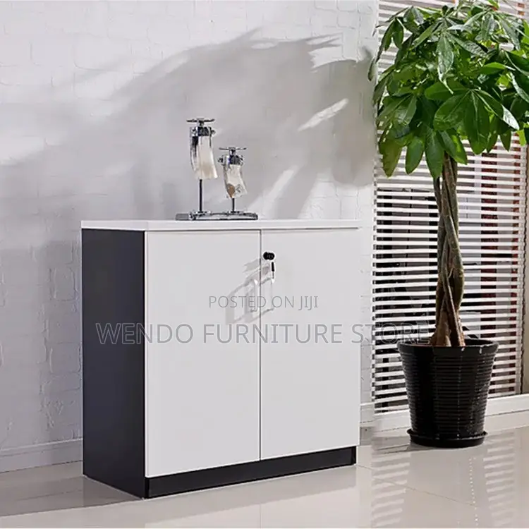 Office Cabinet : 2-Door Wooden Credenza Office Filing Cabinet