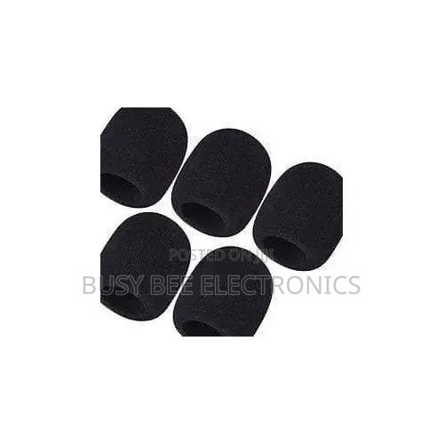5pcs Microphone Foam Covers - Black
