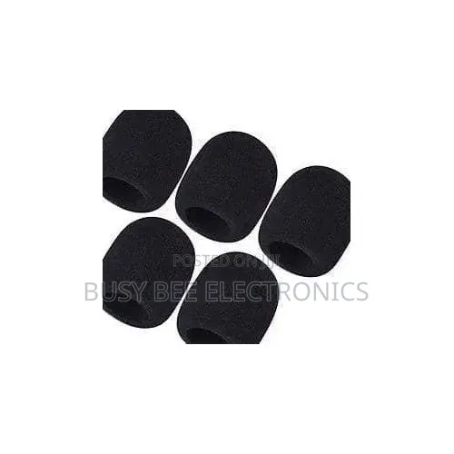 5pcs Microphone Foam Covers - Black