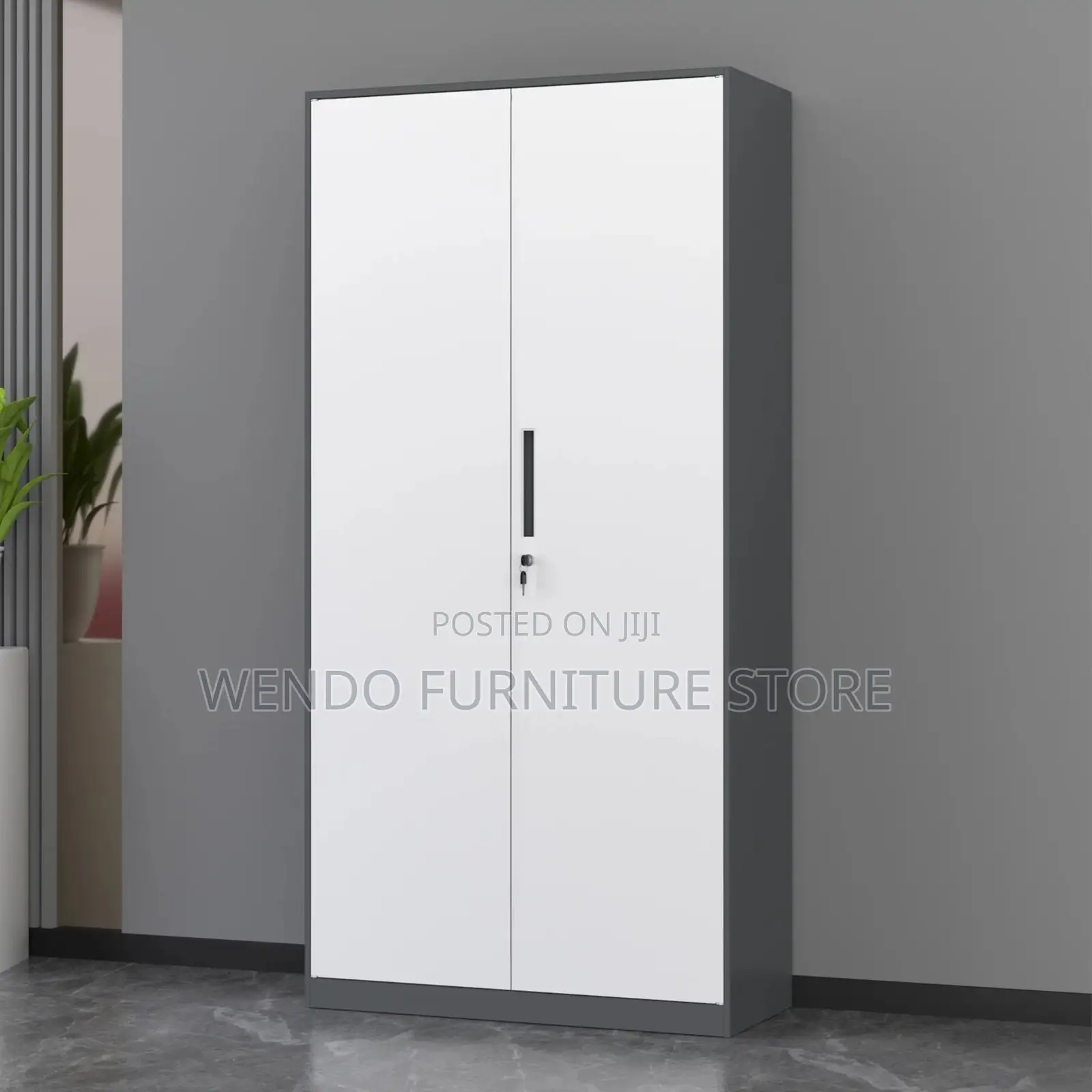 Office Cabinet : 2-Door Metallic Office Cabinet