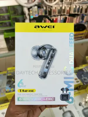 The Awei TA12 ANC Wireless Earbuds in Black