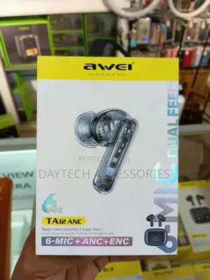 The Awei TA12 ANC Wireless Earbuds in Black