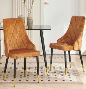 Dining Chair: Nordicana Velvet Home Kitchen Chair