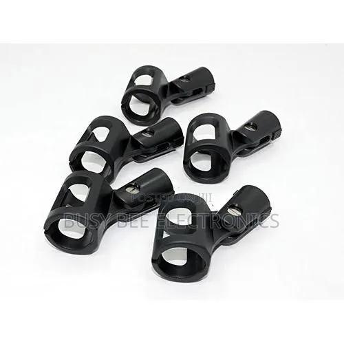 5pcs Universal Male / Female Microphone Holder Clip - Black