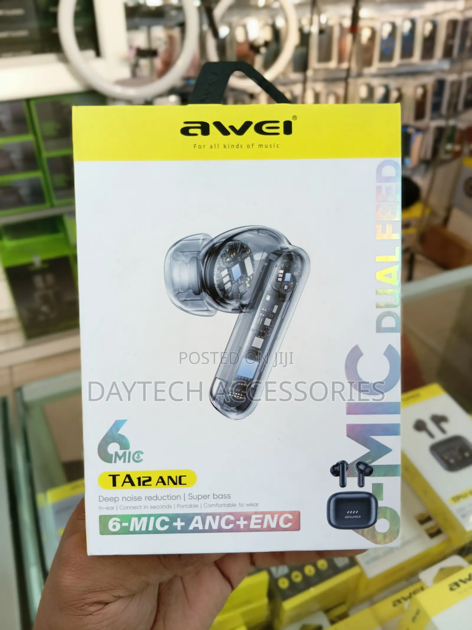 Awei TA12 ANC TWS Bluetooth Earbuds.