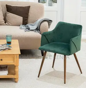 Dining Chair: Velvet Dream Texture Chair With Dark Oak Metal Legs