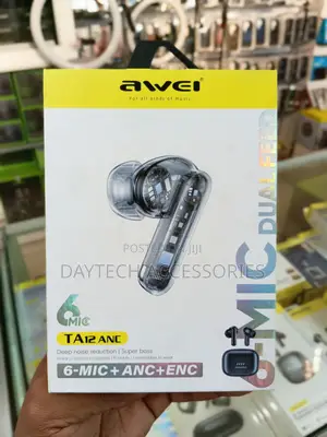 Awei TA12 True Wireless Bluetooth Earbuds With (ANC)