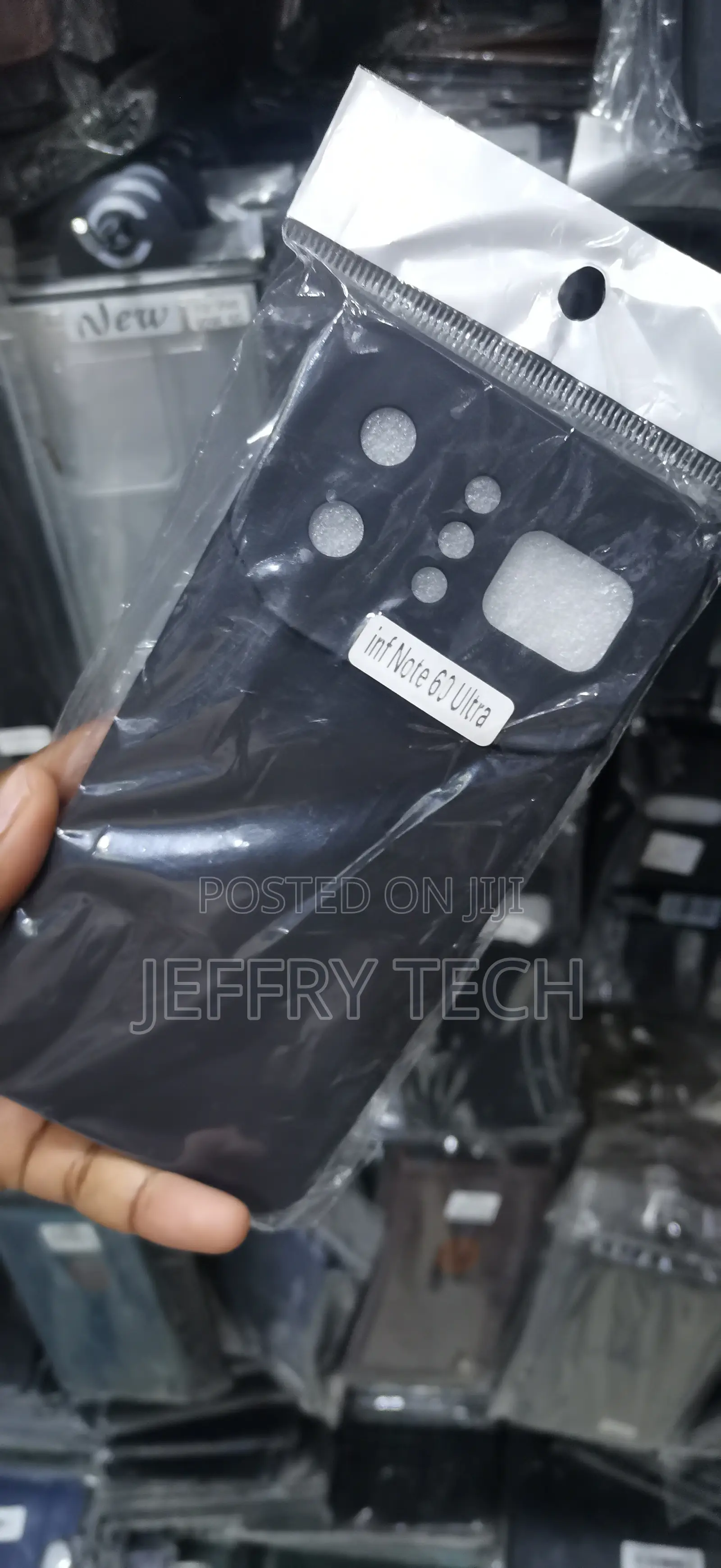 Black Soft Silicone Case Is Designed for the Infinix Note 60 Ultra