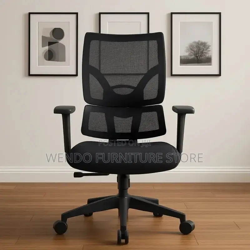 Office Chair : GENSII Black Ergonomic Office Chair