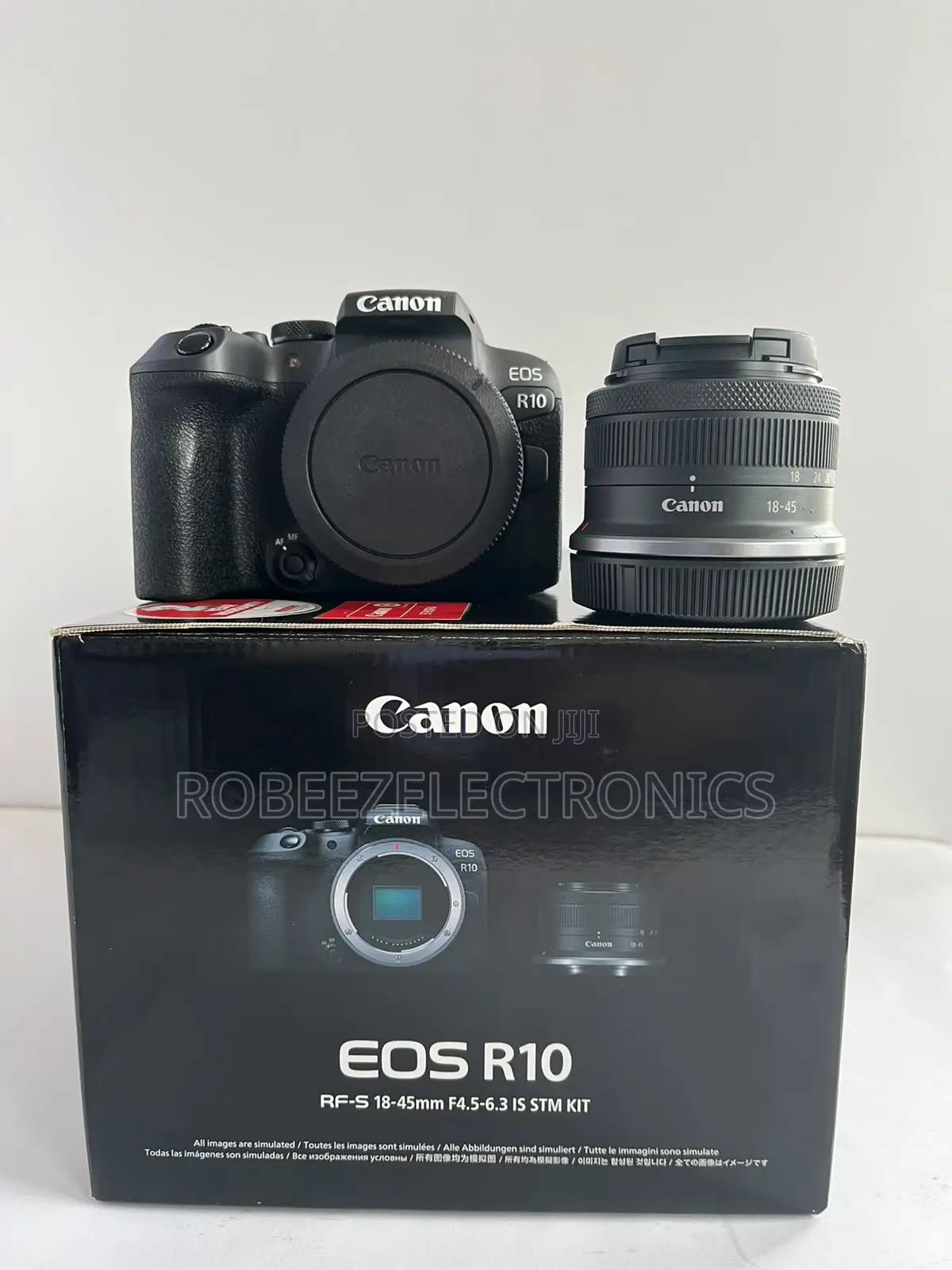 Canon EOS R10 Mirrorless Camera With 18-45mm Lens