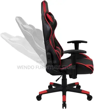 Office Chair : Deadskull Gaming Chair Red and Black
