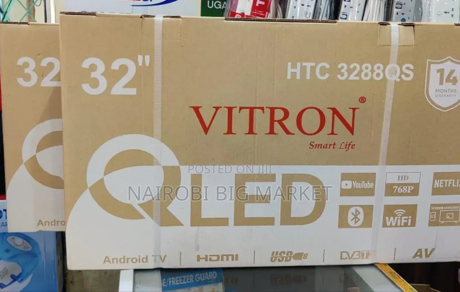 *Vitron 32" QLED Smart Android Frameless With Bluetooth