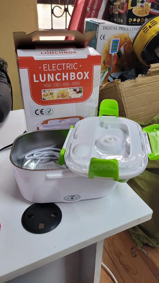 Portable Green Electric Lunch Box - thumbnail 2