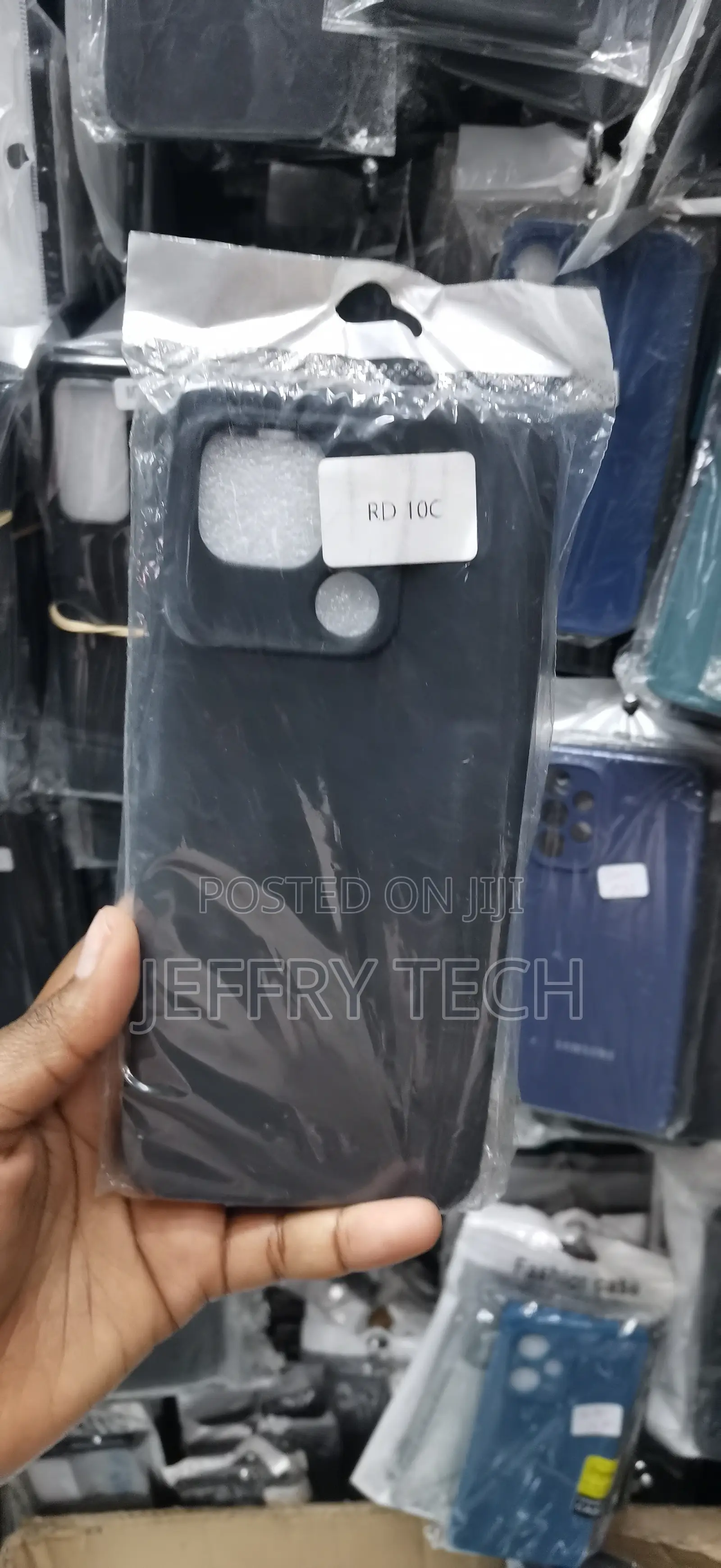 Redmi 10C Silicone Case, Which Features a Matte Black Finish