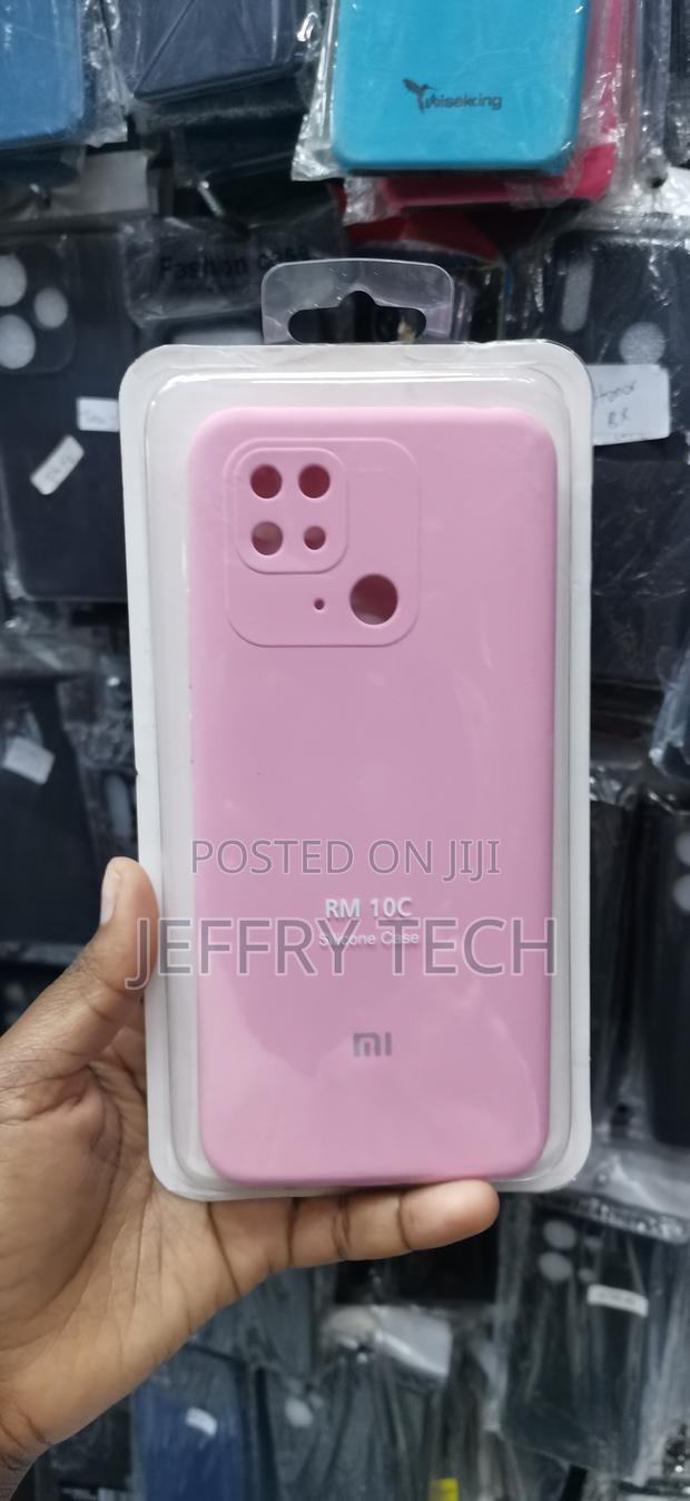 Redmi 10C Official-Style Pink Liquid Silicone Phone Case - main view