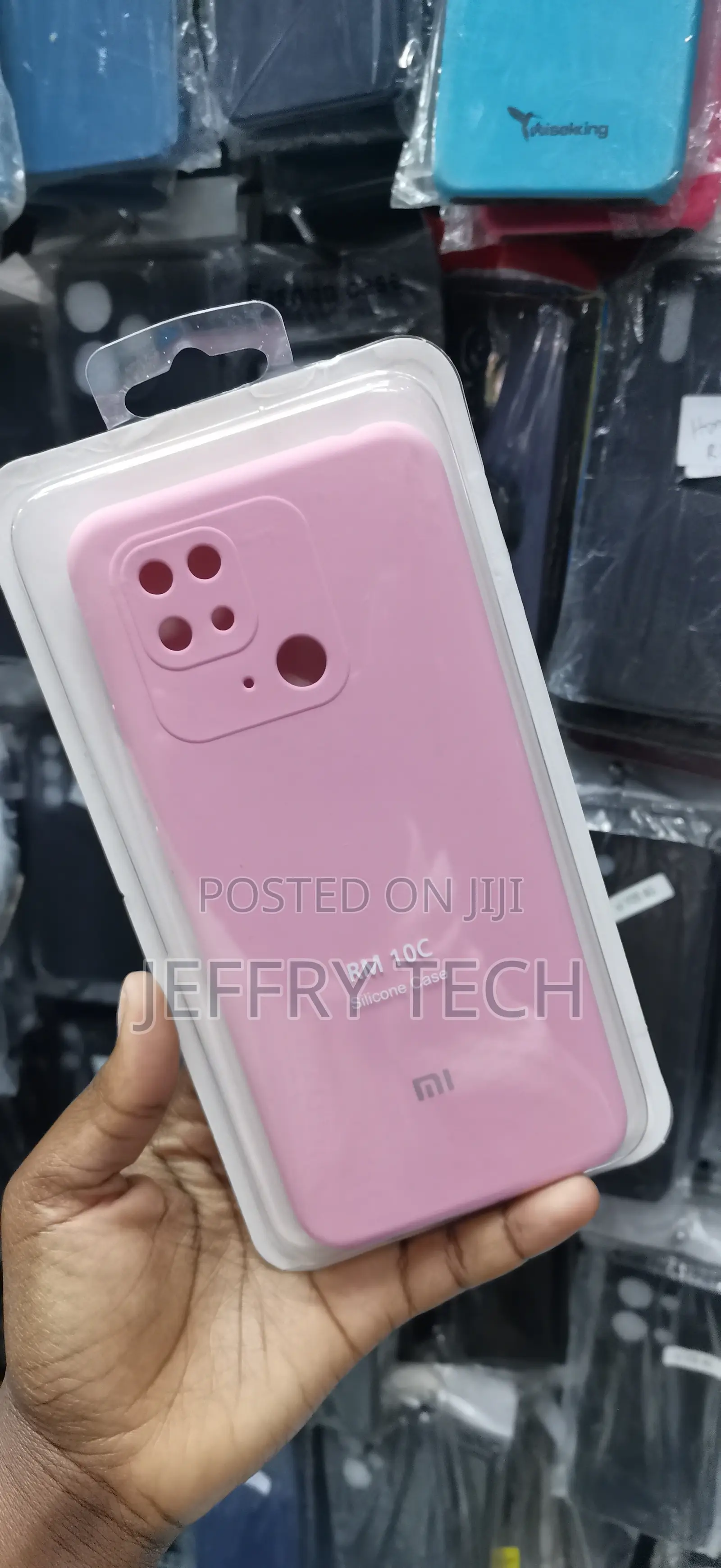 Redmi 10C Official-Style Pink Liquid Silicone Phone Case