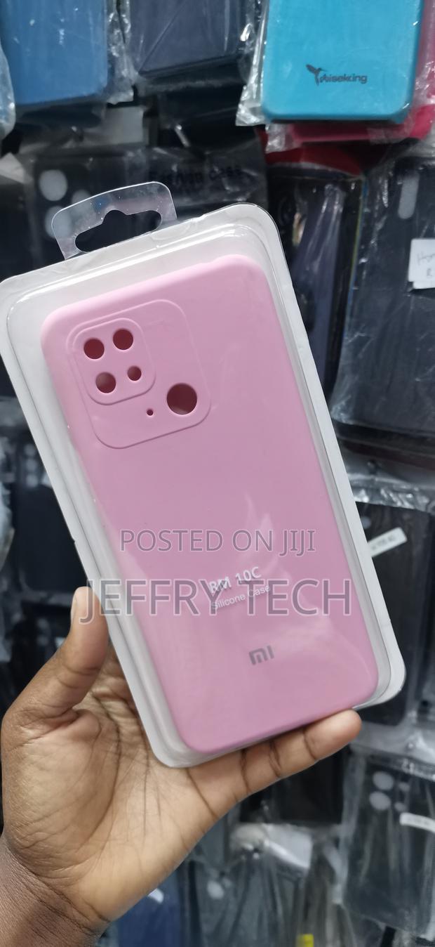 Redmi 10C Official-Style Pink Liquid Silicone Phone Case - thumbnail 2