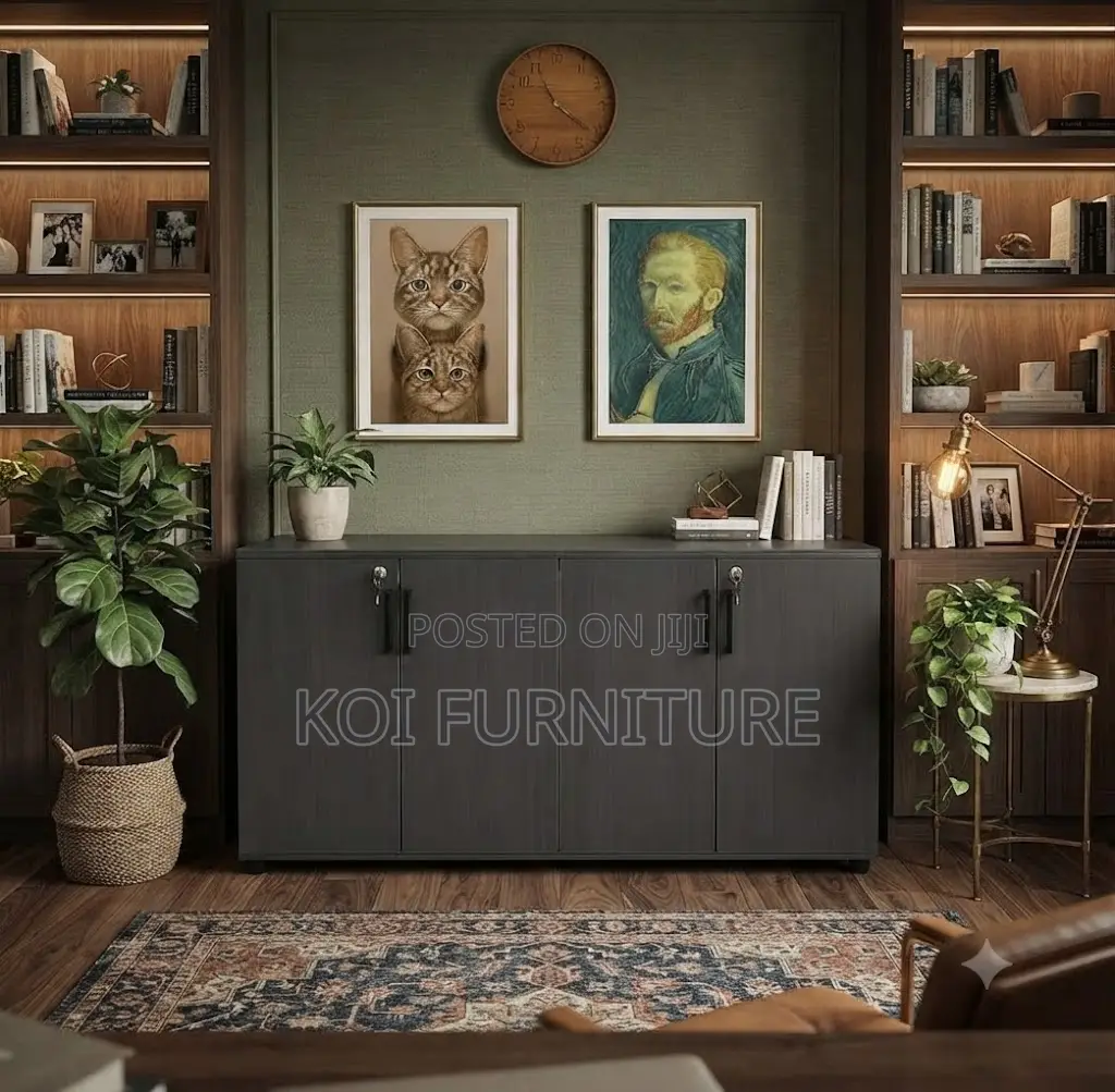 Office Cabinet; Executive Wooden Credenza Filing Modern Cabinet