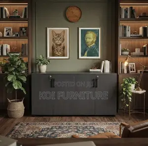 Office Cabinet; Executive Wooden Credenza Filing Modern Cabinet