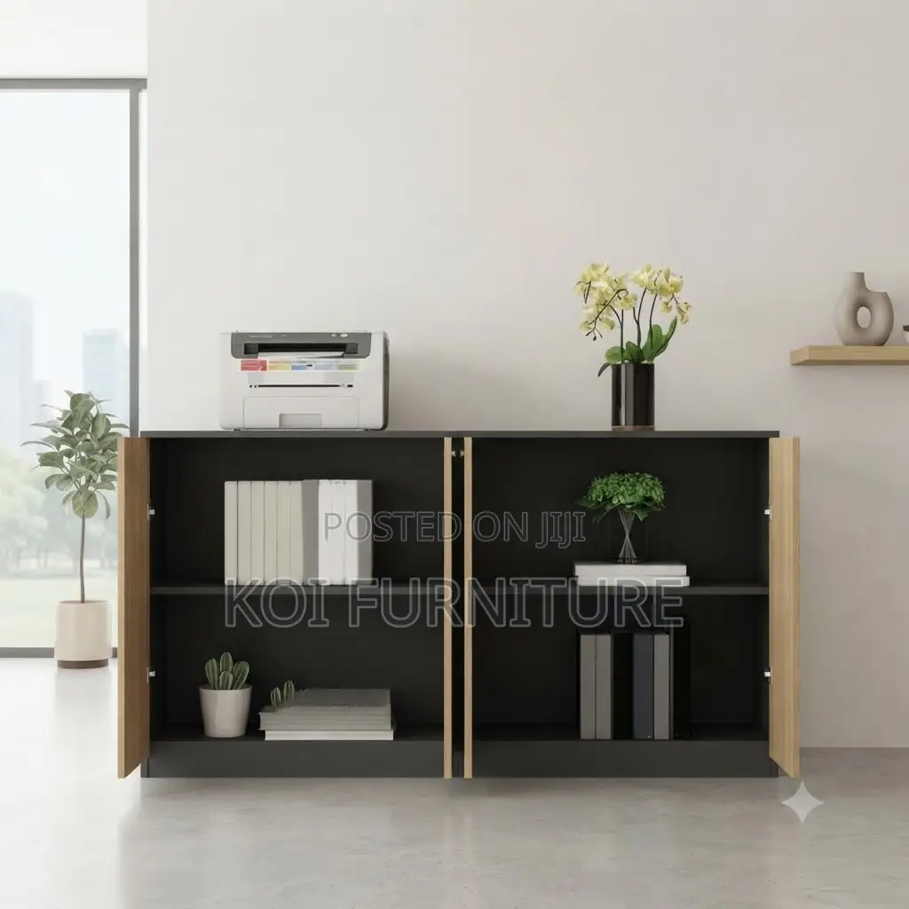 Office Cabinet; Executive Wooden Credenza Filing Modern Cabinet