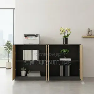 Office Cabinet; Executive Wooden Credenza Filing Modern Cabinet