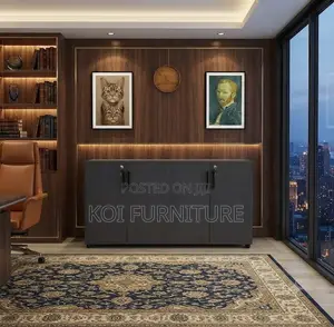 Office Cabinet; Executive Wooden Credenza Filing Modern Cabinet