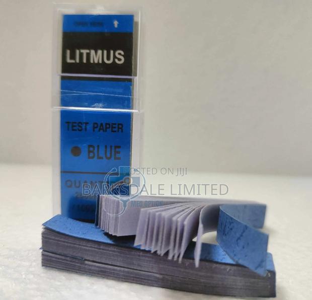Blue Litmus Paper 100 Strips pH Testing Acid Water Quality Science - main view