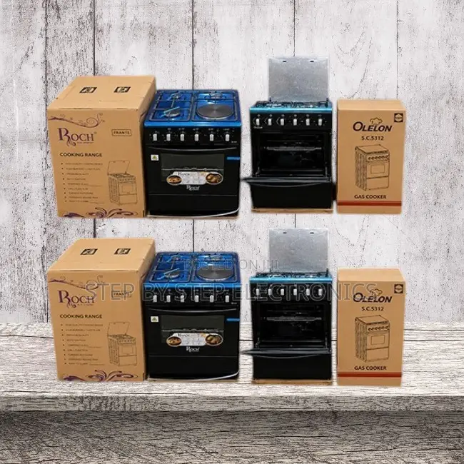Stylish 4 Gas 3 Gas Burners +1 Electric Free Standing Cooker